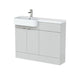 Hudson Reed Fusion 1000/1100mm Vanity Unit Pack - Floor Standing 2 Door Unit with Semi Recessed Basin - Unbeatable Bathrooms
