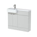 Hudson Reed Fusion 1000/1100mm Vanity Unit Pack - Floor Standing 2 Door Unit with Semi Recessed Basin - Unbeatable Bathrooms