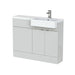 Hudson Reed Fusion 1000/1100mm Vanity Unit Pack - Floor Standing 2 Door Unit with Semi Recessed Basin - Unbeatable Bathrooms