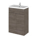 Hudson Reed Fusion Vanity Unit - Floor Standing 1 & 2 Door Units with Polymarble Basin - Unbeatable Bathrooms