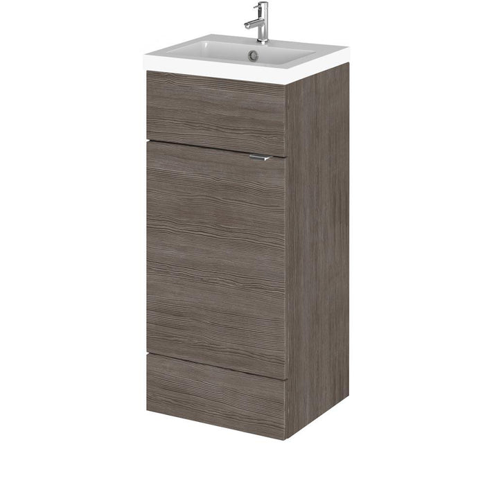 Hudson Reed Fusion Vanity Unit - Floor Standing 1 & 2 Door Units with Polymarble Basin - Unbeatable Bathrooms