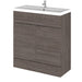 Hudson Reed Fusion Vanity Unit - Floor Standing 1 & 2 Door Units with Polymarble Basin - Unbeatable Bathrooms
