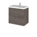 Hudson Reed Fusion Vanity Unit - Wall Hung 2 Drawer Unit with Basin - Unbeatable Bathrooms