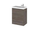 Hudson Reed Fusion 400mm Slimline Vanity Unit - Wall Hung 1 Door Unit with Polymarble Basin - Unbeatable Bathrooms