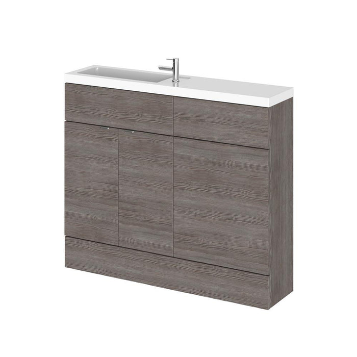 Hudson Reed Fusion 1000mm Compact Vanity Unit Pack - Floor Standing 2 Door Unit - Unbeatable Bathrooms