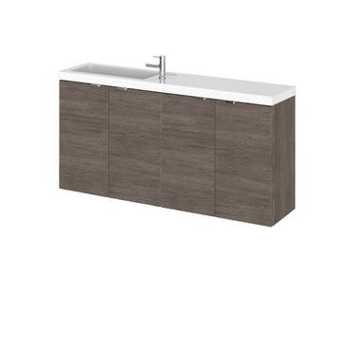 Hudson Reed Fusion 1000/1200mm Compact Vanity Unit Pack - Floor Standing 4 Door Unit - Unbeatable Bathrooms