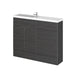 Hudson Reed Fusion 1200mm Compact Vanity Unit Pack - Floor Standing 2 Door Unit - Unbeatable Bathrooms