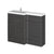 Hudson Reed Fusion 1200mm Compact Vanity Unit Pack - Floor Standing 2 Door Unit - Unbeatable Bathrooms