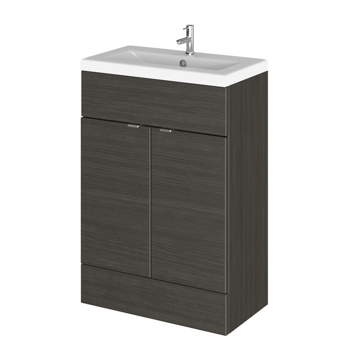 Hudson Reed Fusion Vanity Unit - Floor Standing 2 Door Unit with Basin (Full Depth) - Unbeatable Bathrooms