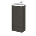 Hudson Reed Fusion Compact Vanity Unit - Floor Standing 1 & 2 Door Units with Polymarble Basin - Unbeatable Bathrooms