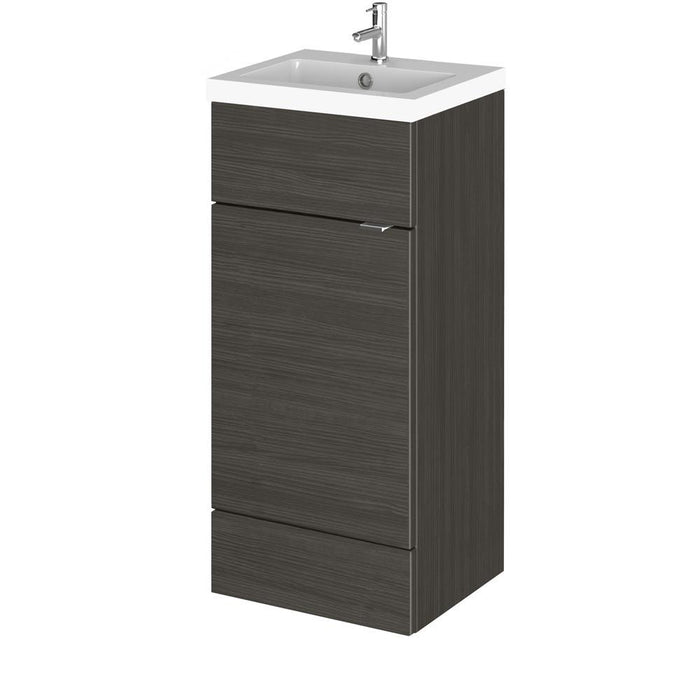 Hudson Reed Fusion Vanity Unit - Floor Standing 1 & 2 Door Units with Polymarble Basin - Unbeatable Bathrooms