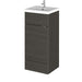 Hudson Reed Fusion Vanity Unit - Floor Standing 1 & 2 Door Units with Polymarble Basin - Unbeatable Bathrooms