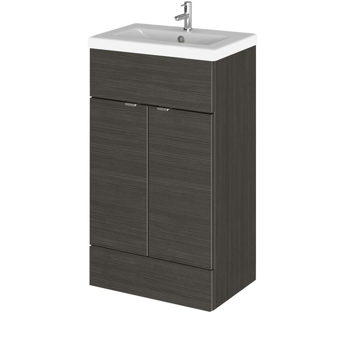 Hudson Reed Fusion Vanity Unit - Floor Standing 2 Door Unit with Basin (Full Depth) - Unbeatable Bathrooms