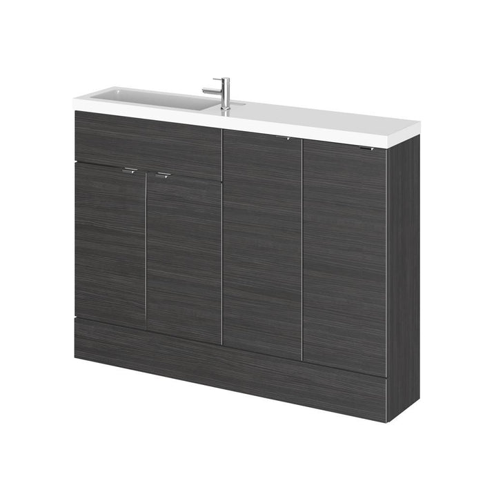 Hudson Reed Fusion 1200mm Compact Vanity Unit Pack - Floor Standing 2 Door Unit - Unbeatable Bathrooms