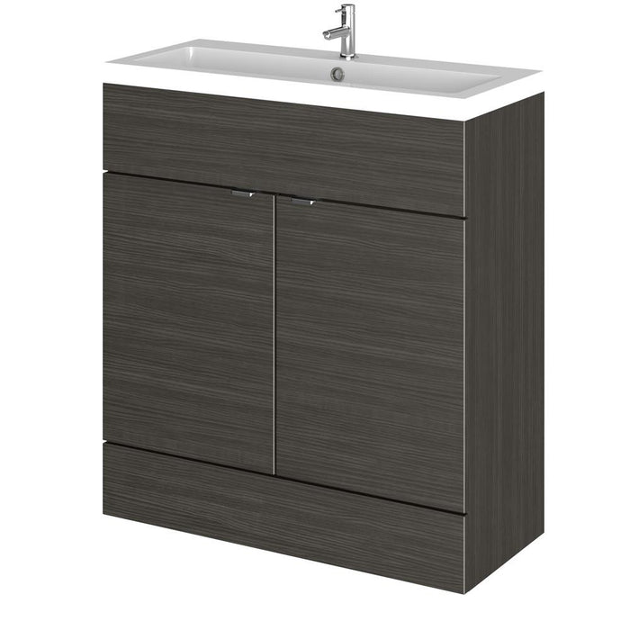 Hudson Reed Fusion Vanity Unit - Floor Standing 1 & 2 Door Units with Polymarble Basin - Unbeatable Bathrooms