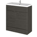 Hudson Reed Fusion Vanity Unit - Floor Standing 1 & 2 Door Units with Polymarble Basin - Unbeatable Bathrooms