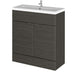 Hudson Reed Fusion Vanity Unit - Floor Standing 2 Door Unit with Basin (Full Depth) - Unbeatable Bathrooms