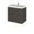Hudson Reed Fusion Vanity Unit - Wall Hung 2 Drawer Unit with Basin - Unbeatable Bathrooms