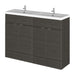 Hudson Reed Fusion Vanity Unit - Floor Standing 1 & 2 Door Units with Polymarble Basin - Unbeatable Bathrooms