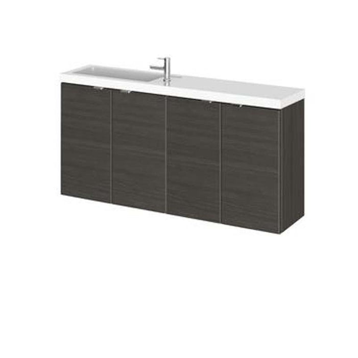 Hudson Reed Fusion 1000/1200mm Compact Vanity Unit Pack - Floor Standing 4 Door Unit - Unbeatable Bathrooms