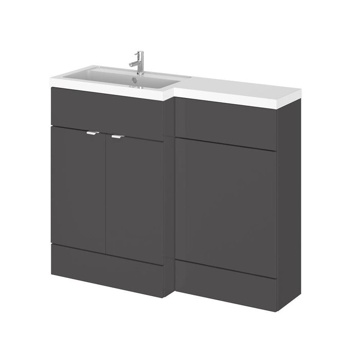Hudson Reed Fusion 1200mm Compact Vanity Unit Pack - Floor Standing 2 Door Unit - Unbeatable Bathrooms