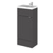 Hudson Reed Fusion Compact Vanity Unit - Floor Standing 1 & 2 Door Units with Polymarble Basin - Unbeatable Bathrooms