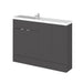 Hudson Reed Fusion 1200mm Compact Vanity Unit Pack - Floor Standing 2 Door Unit - Unbeatable Bathrooms