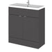 Hudson Reed Fusion Vanity Unit - Floor Standing 1 & 2 Door Units with Polymarble Basin - Unbeatable Bathrooms