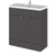 Hudson Reed Fusion Vanity Unit - Floor Standing 2 Door Unit with Basin (Full Depth) - Unbeatable Bathrooms