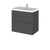 Hudson Reed Fusion Vanity Unit - Wall Hung 2 Drawer Unit with Basin - Unbeatable Bathrooms
