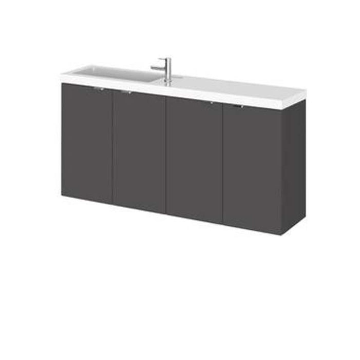 Hudson Reed Fusion 1000/1200mm Compact Vanity Unit Pack - Floor Standing 4 Door Unit - Unbeatable Bathrooms