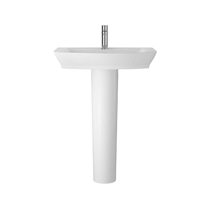 Hudson Reed Maya 55cm 1TH Pedestal Basin - Unbeatable Bathrooms
