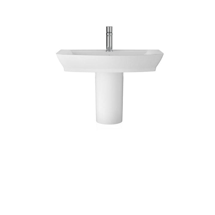 Hudson Reed Maya 65cm 1TH Pedestal Basin - Unbeatable Bathrooms
