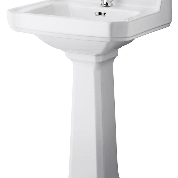Hudson Reed Richmond Full Pedestal Basin - 1, 2 & 3TH (Various Sizes) - Unbeatable Bathrooms