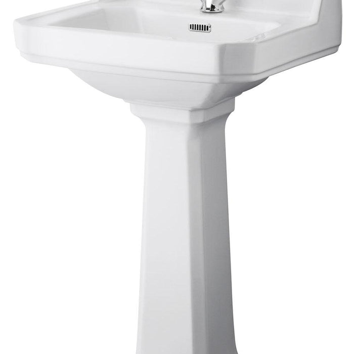 Hudson Reed Richmond Full Pedestal Basin - 1, 2 & 3TH (Various Sizes) - Unbeatable Bathrooms