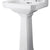 Hudson Reed Richmond Full Pedestal Basin - 1, 2 & 3TH (Various Sizes) - Unbeatable Bathrooms