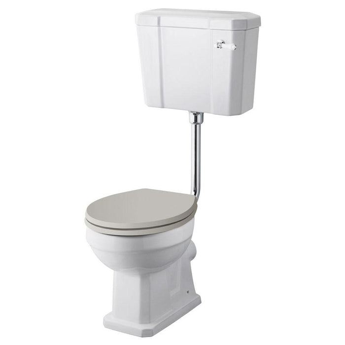 Hudson Reed Richmond Low-Level Cistern Toilet & Flush Pipe Kit - Unbeatable Bathrooms