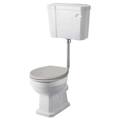 Hudson Reed Richmond Low-Level Cistern Toilet & Flush Pipe Kit - Unbeatable Bathrooms