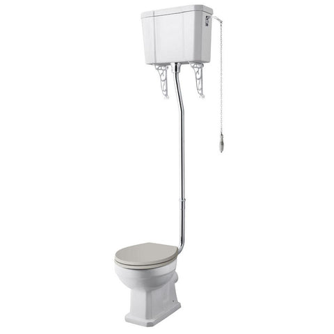 Hudson Reed Richmond High-Level Cistern Toilet & Flush Pipe Kit - Unbeatable Bathrooms
