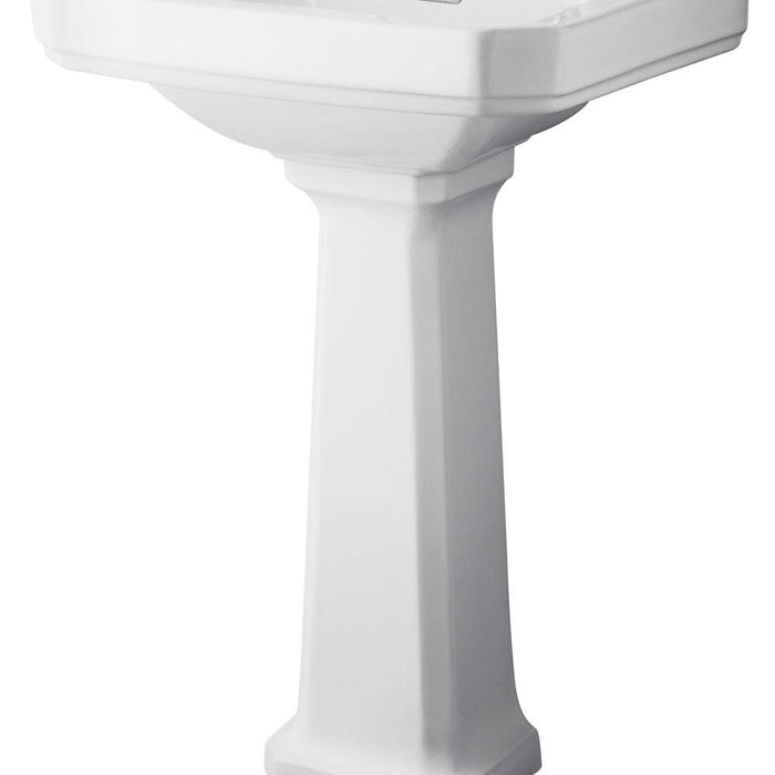 Hudson Reed Richmond Full Pedestal Basin - 1, 2 & 3TH (Various Sizes) - Unbeatable Bathrooms