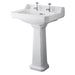 Hudson Reed Richmond Full Pedestal Basin - 1, 2 & 3TH (Various Sizes) - Unbeatable Bathrooms
