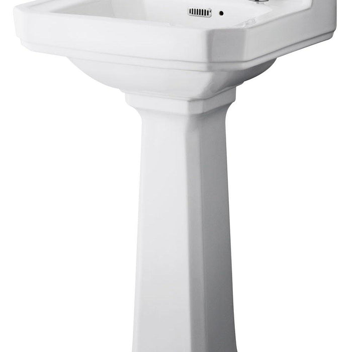 Hudson Reed Richmond Full Pedestal Basin - 1, 2 & 3TH (Various Sizes) - Unbeatable Bathrooms