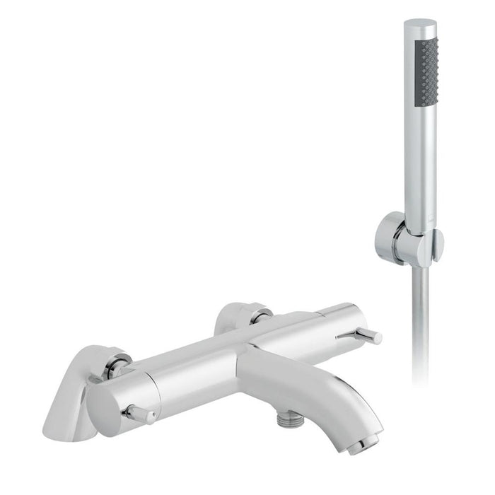 Vado Celsius Pillar Mounted 2 Hole Thermostatic Bath Shower Mixer - Unbeatable Bathrooms