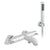 Vado Celsius Pillar Mounted 2 Hole Thermostatic Bath Shower Mixer - Unbeatable Bathrooms