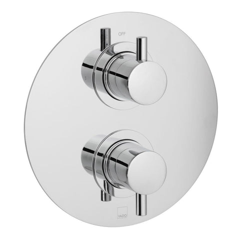 Vado Celsius One Outlet Two Handle Wall Mounted Concealed Thermostatic Shower Valve - Unbeatable Bathrooms
