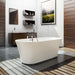 Clearwater Armonia 1550 x 750mm Natural Stone White Bath - Unbeatable Bathrooms