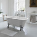 Clearwater Classico Grande 1690 x 800mm Clear Stone White Bath - Unbeatable Bathrooms