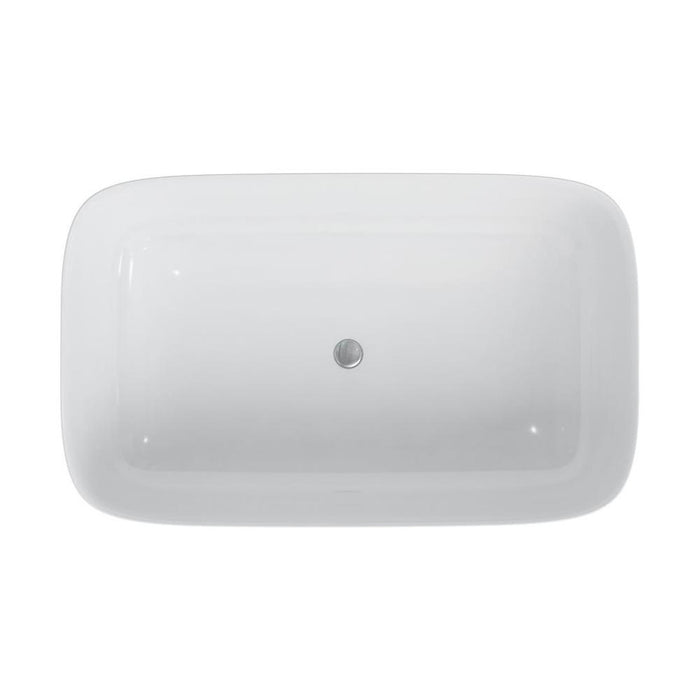 Clearwater Duo 1550 x 950mm Clear Stone White Bath - Unbeatable Bathrooms