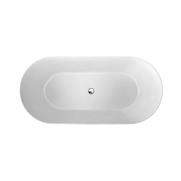 Clearwater Formoso Grande 1690 x 800mm Clear Stone White Bath - Unbeatable Bathrooms