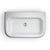 Clearwater Large 750mm 1TH Roll Top Inset Basin with Overflow - Unbeatable Bathrooms